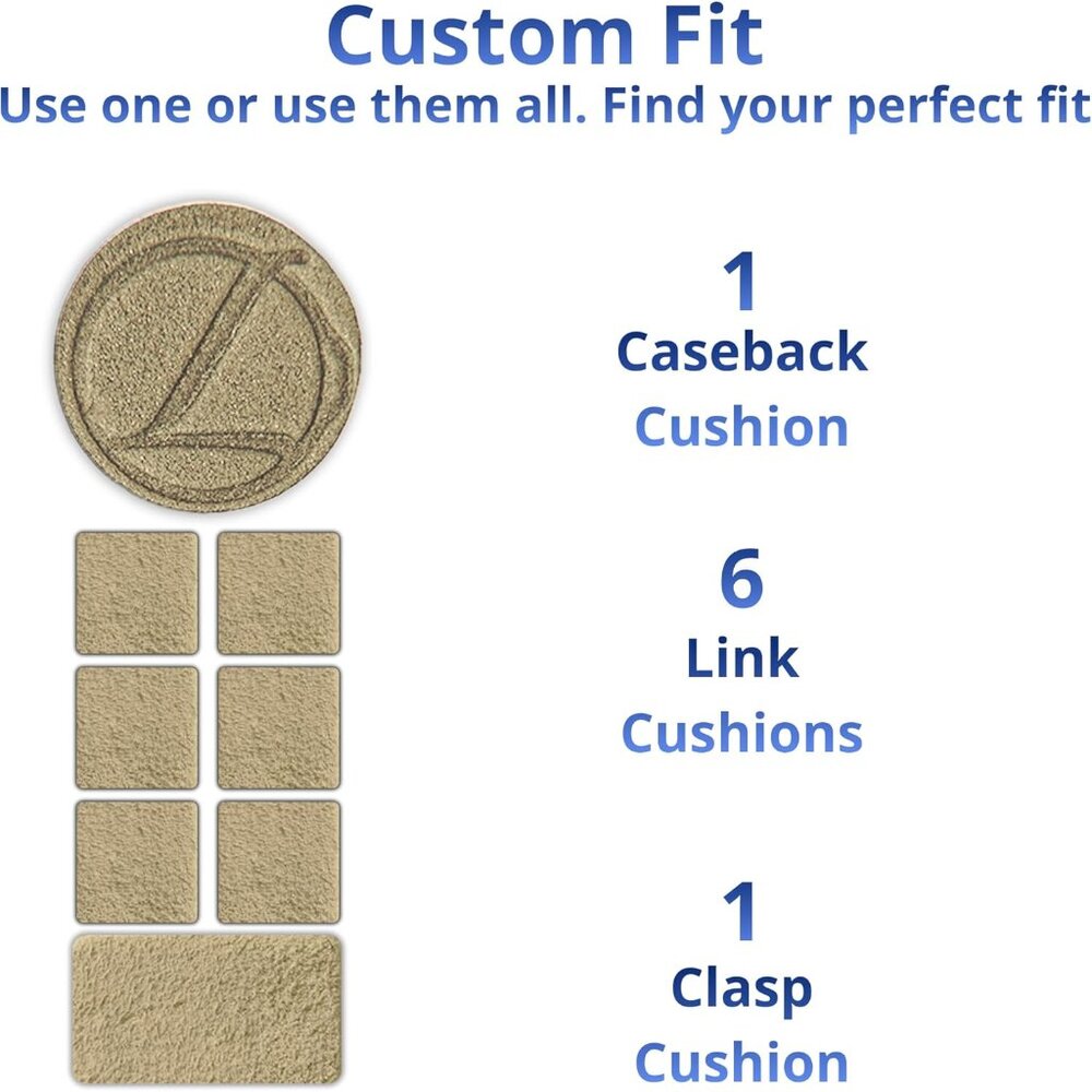 Watch Adjustment Cushions for Watch Band Strap Links, Clasp, and caseback for Pe - Picture 2 of 9